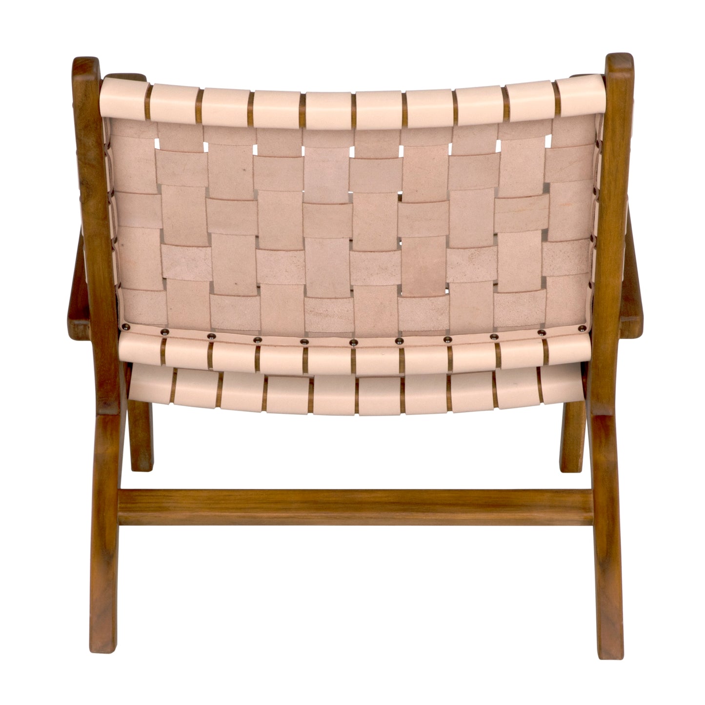 Kamara arm chair, teak with leather