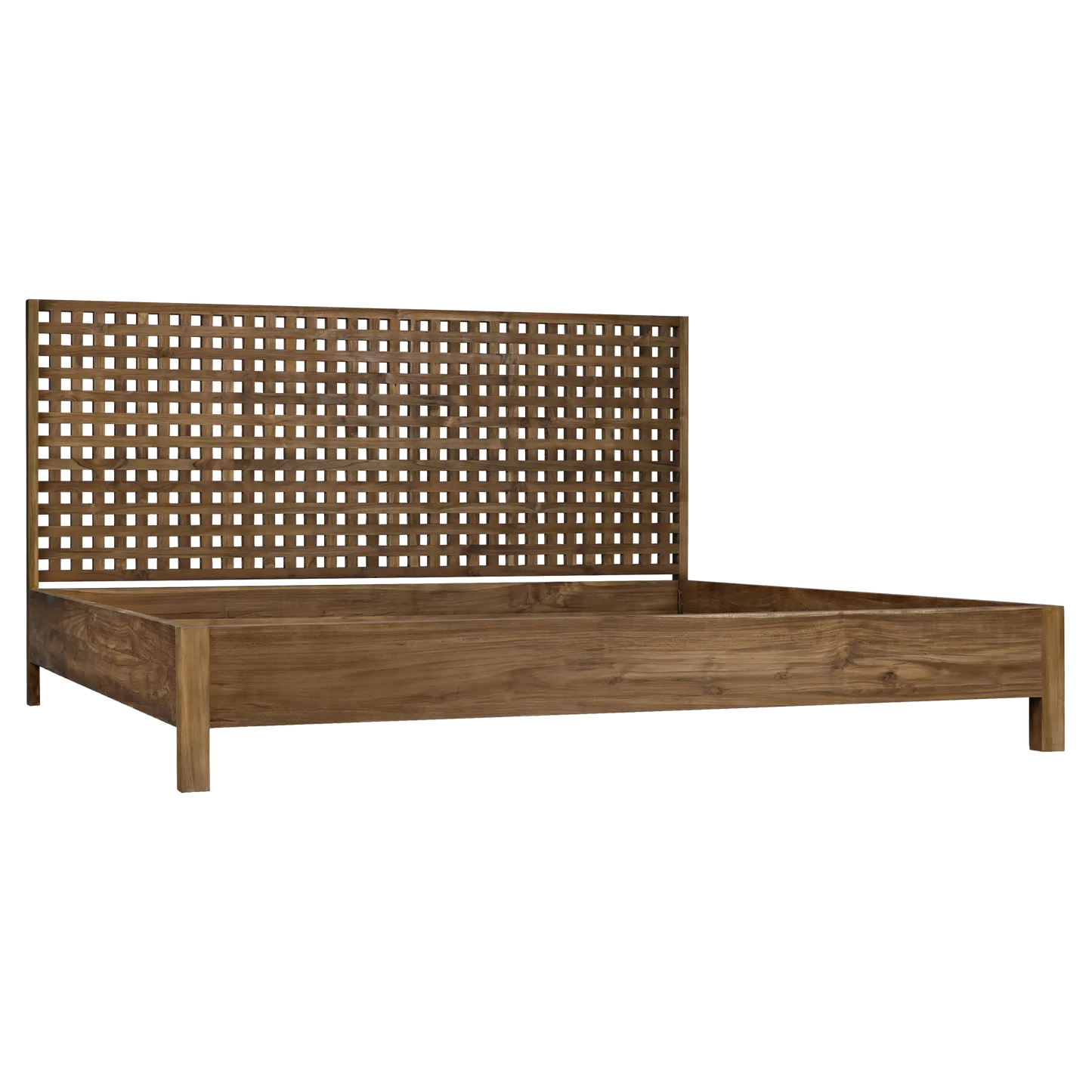 Quinnton bed, eastern king, teak