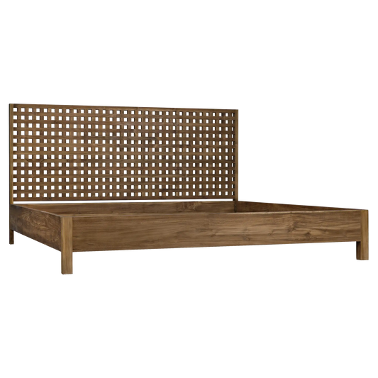 Quinnton bed, eastern king, teak