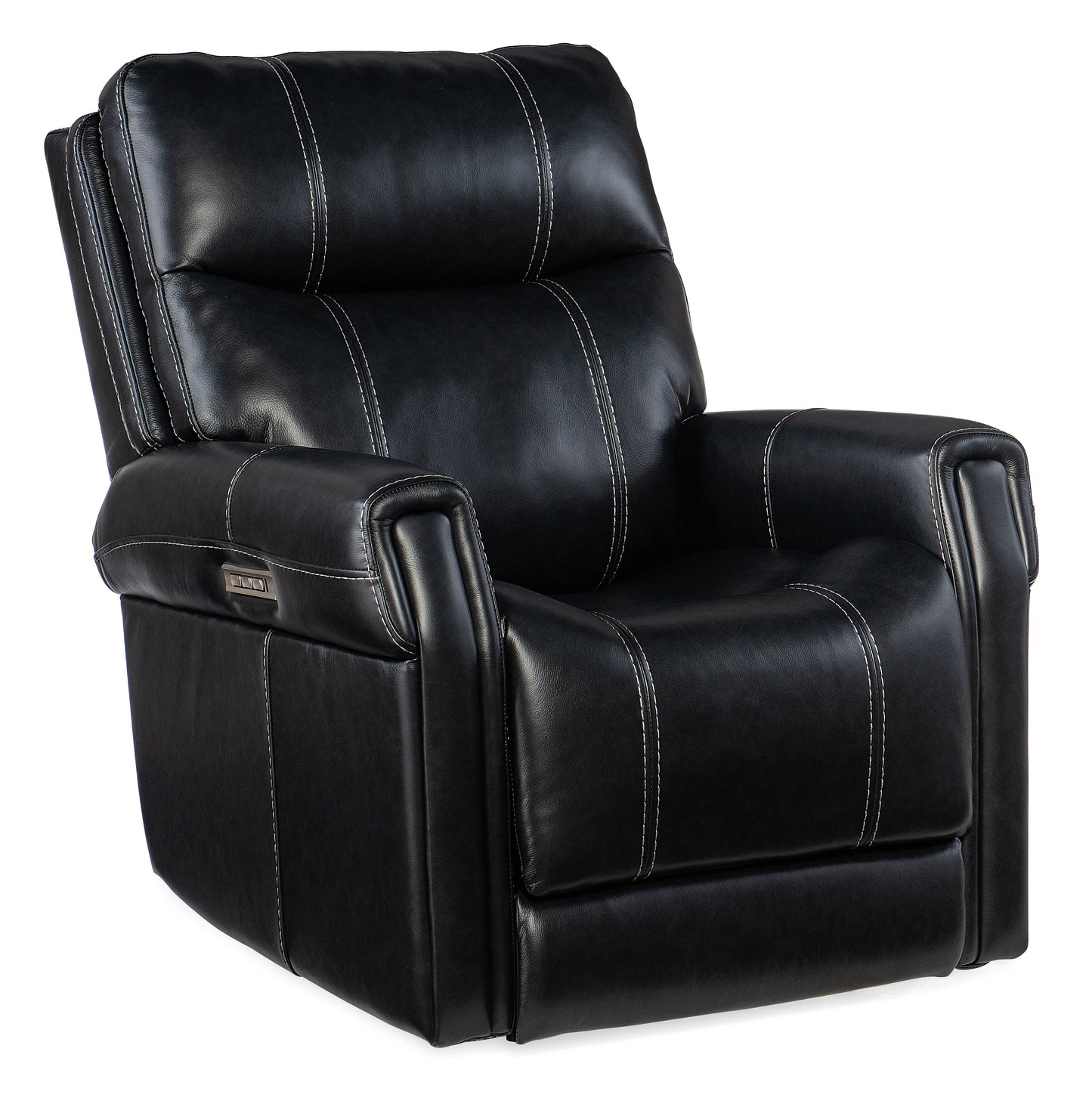 Carroll power recliner with power headrest and lumbar