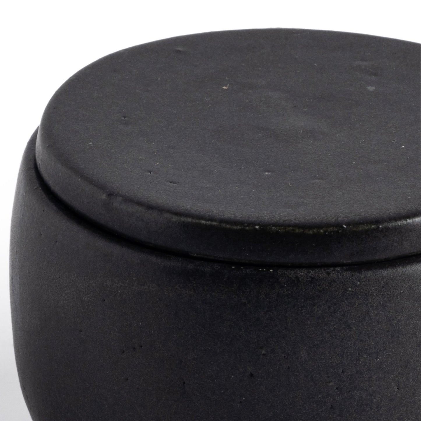 Nelo salt jar, set of 2-matte black