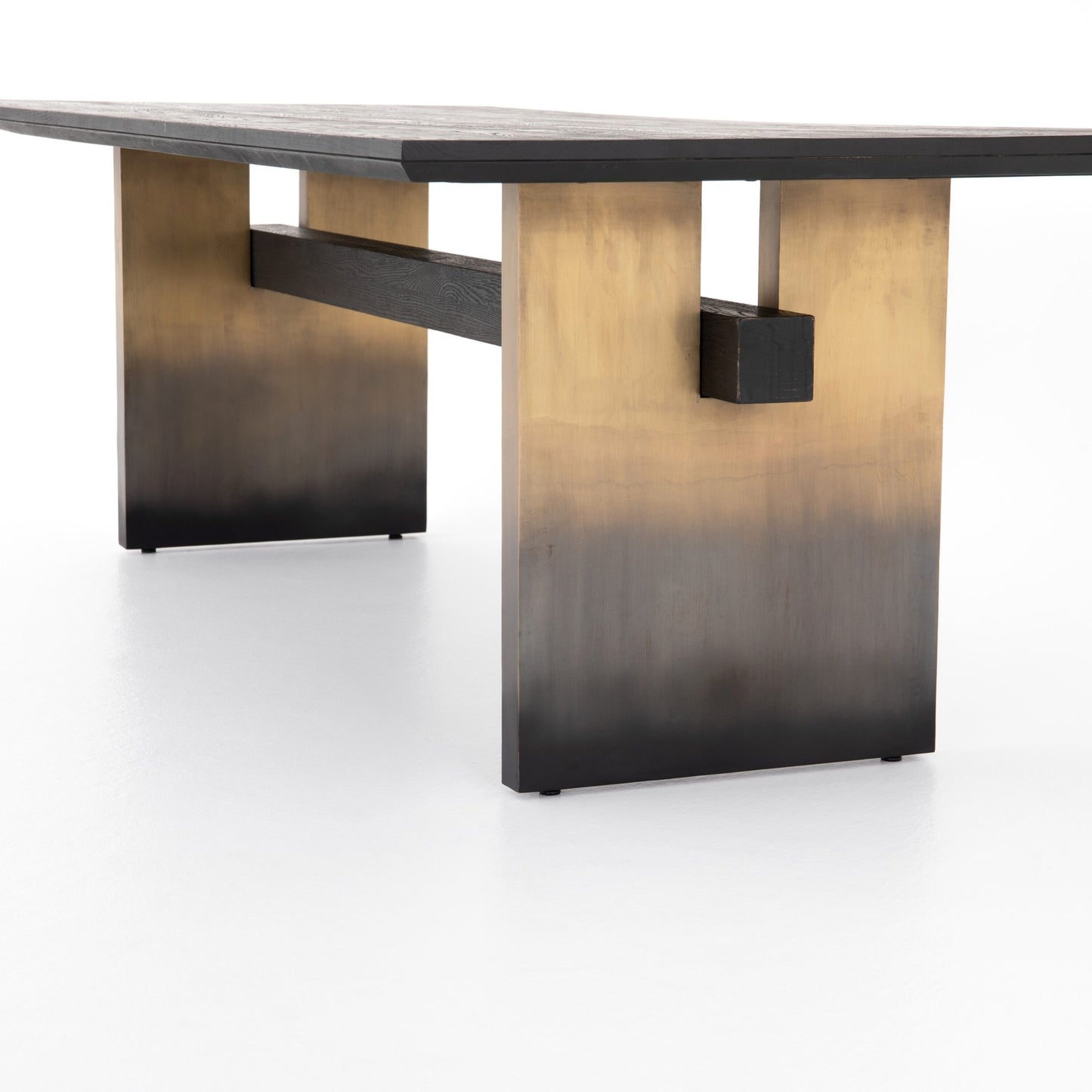 Brennan dining table-worn black