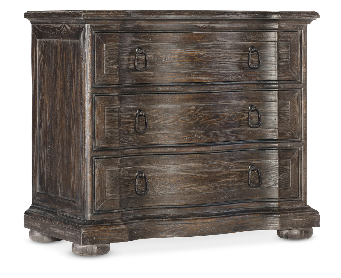 Traditions three-drawer nightstand