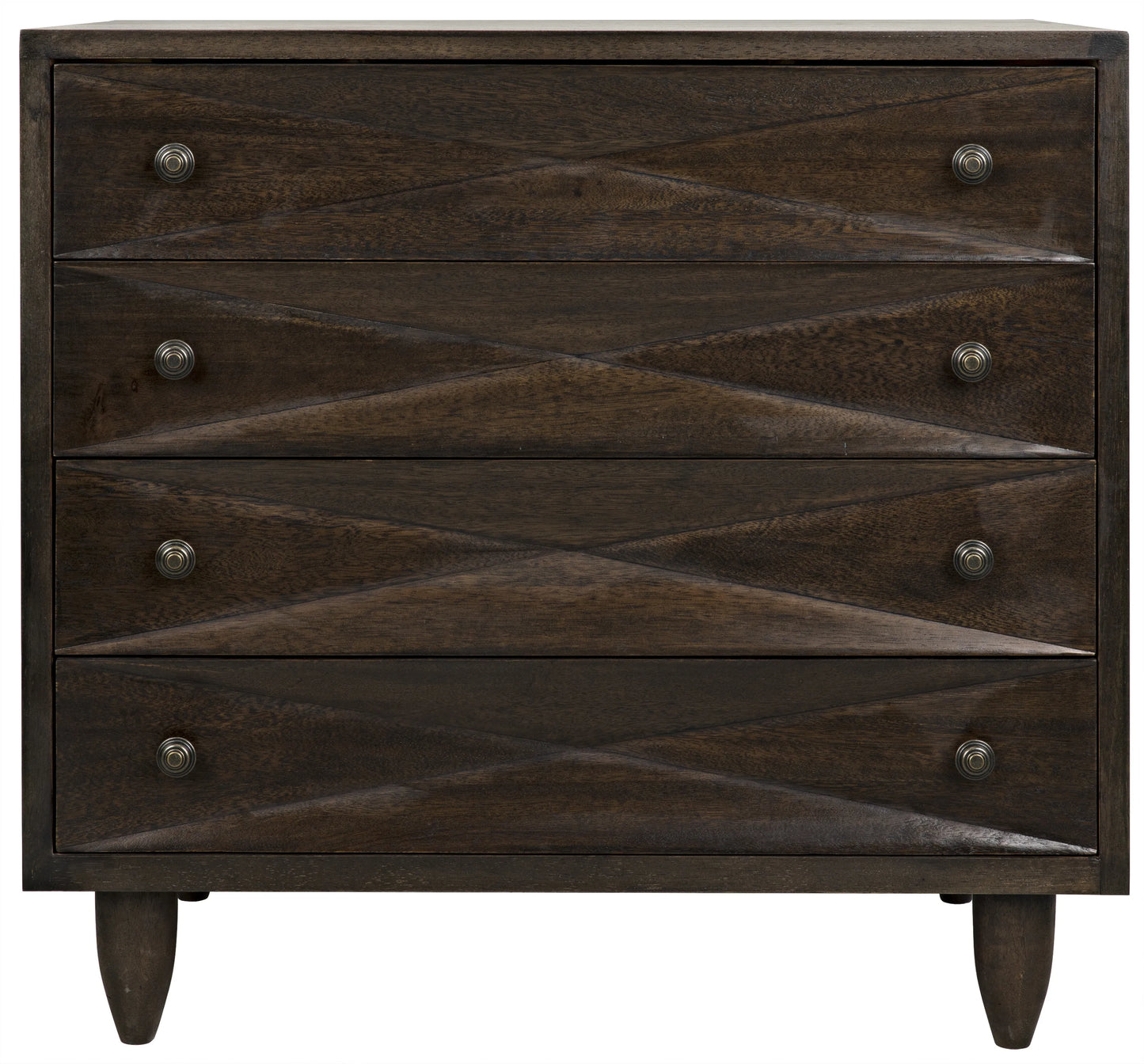 Diamond chest, ebony walnut