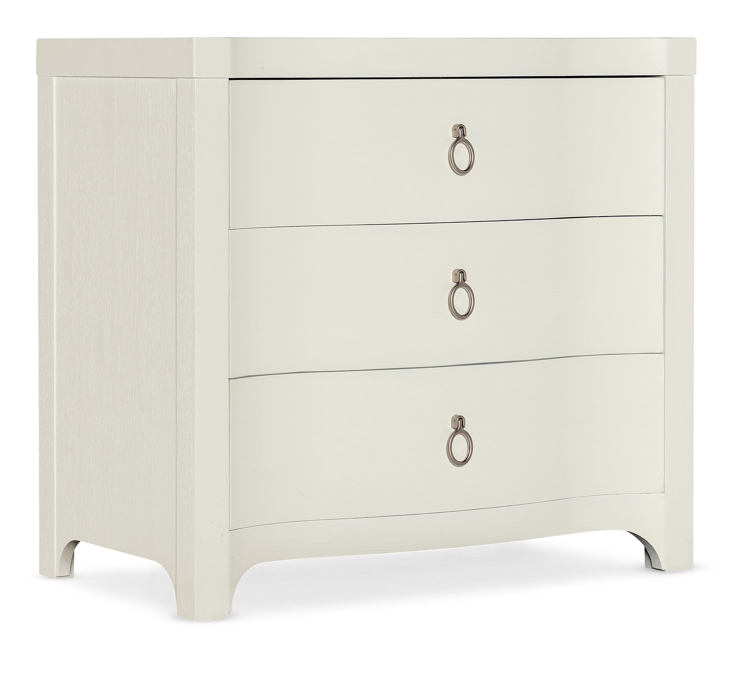 Serenity antigua three drawer nightstand