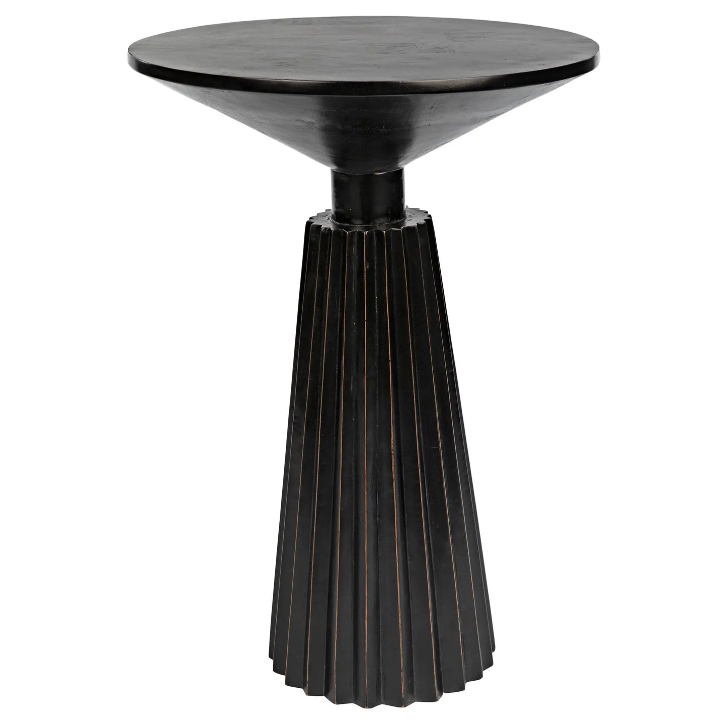 Orson side table, hand rubbed black