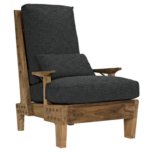 Baruzzi chair, teak w/us made cushions