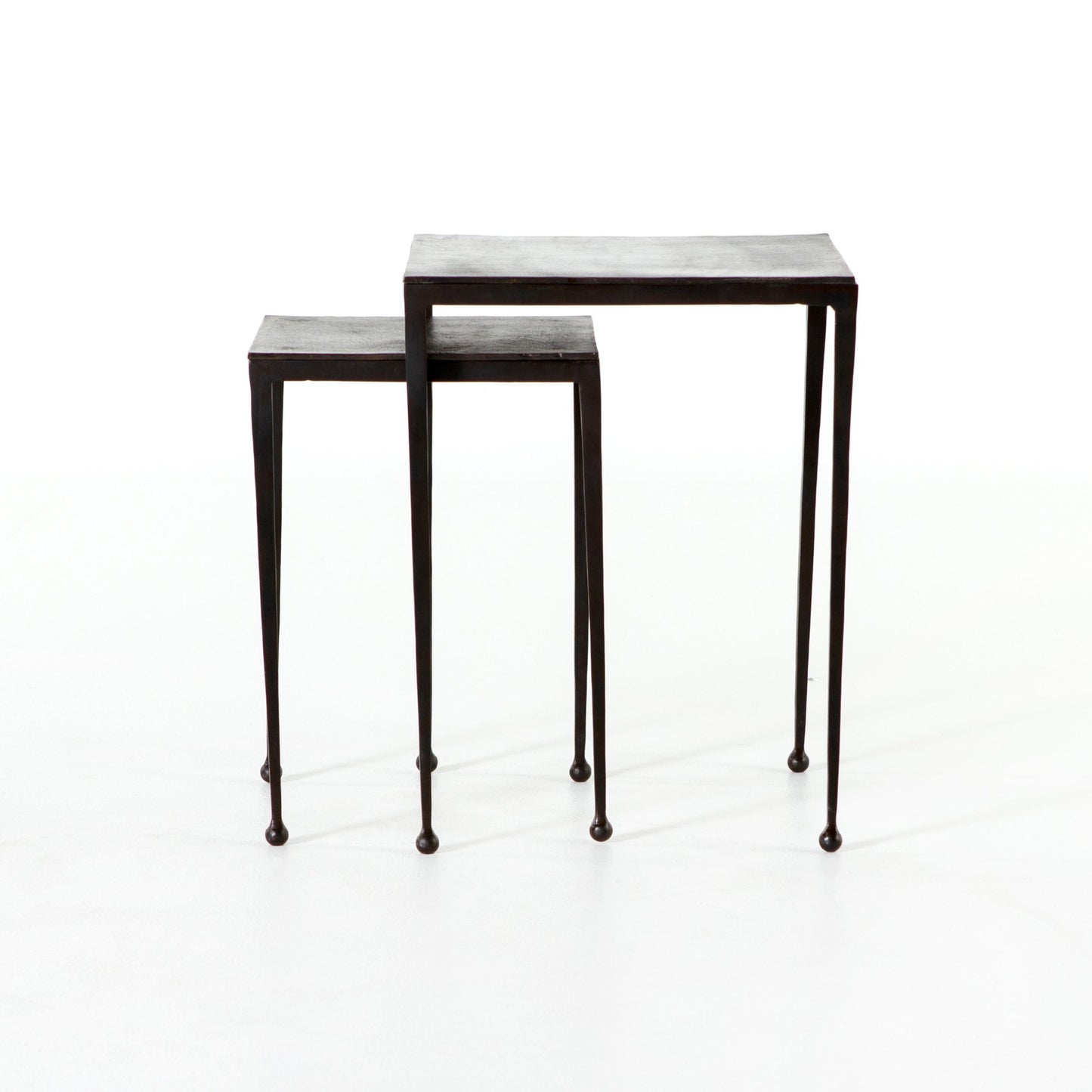 Dalston nesting end tables-antique rust