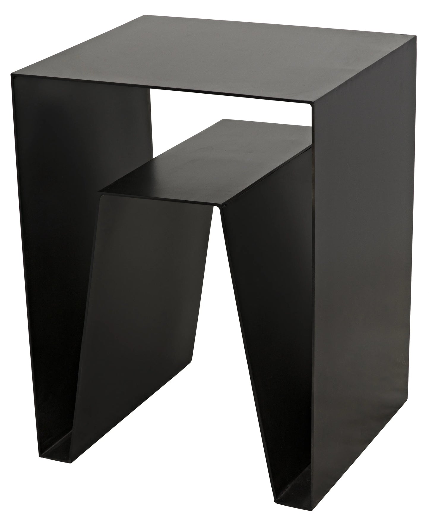 Quintin side table, black steel