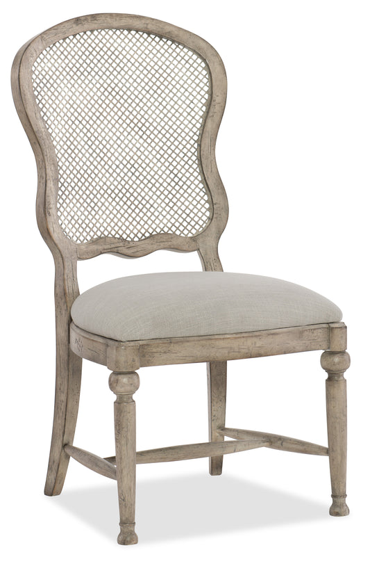 Boheme gaston metal back side chair - 2 per carton/price ea