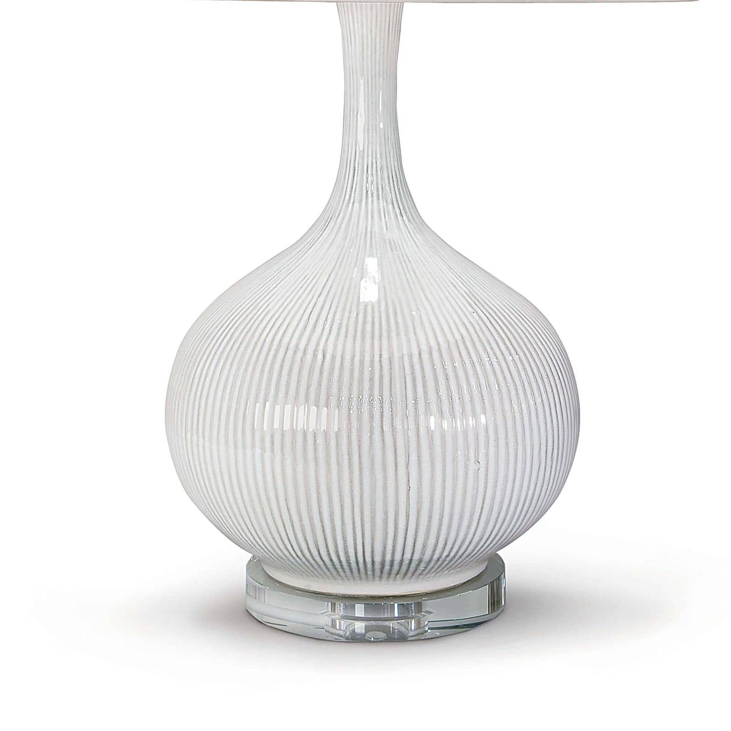 Ivory ceramic table lamp