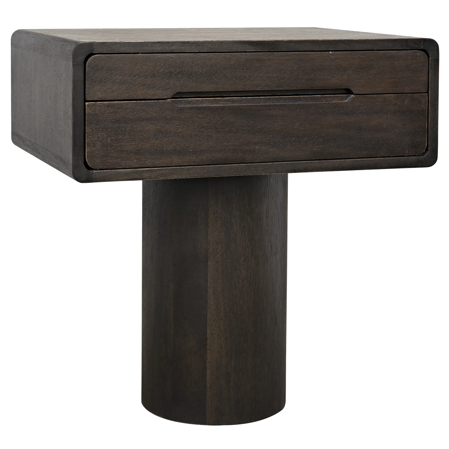 Langford side table, ebony walnut