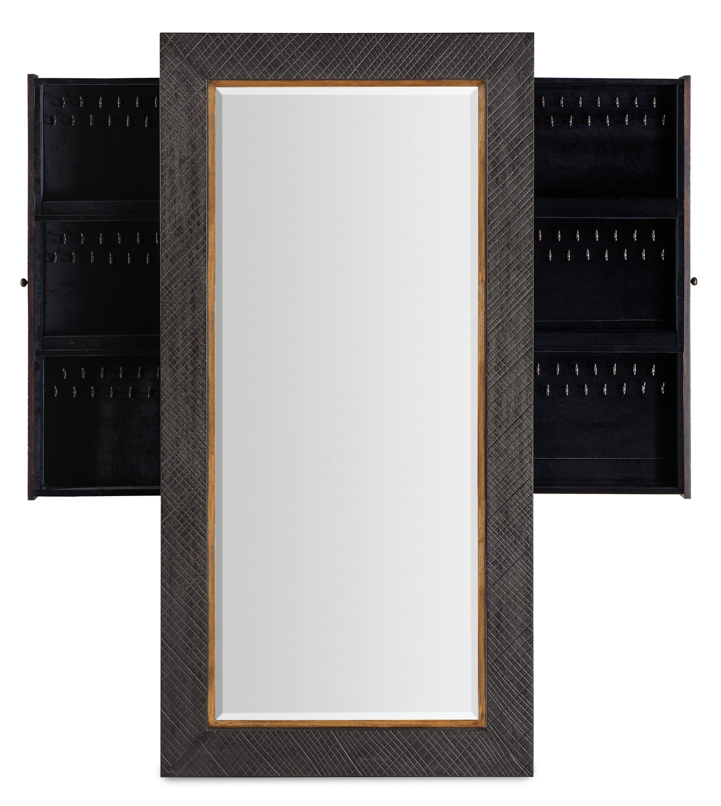 Big sky floor mirror w/jewelry storage