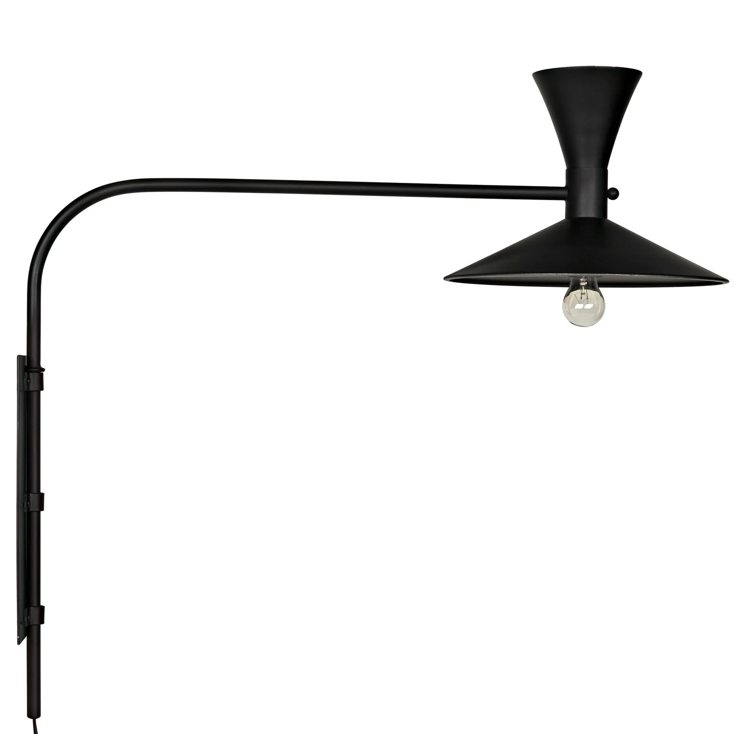 Enzo sconce, black steel