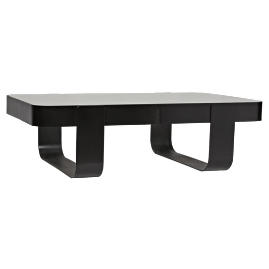 Marshall coffee table, black steel