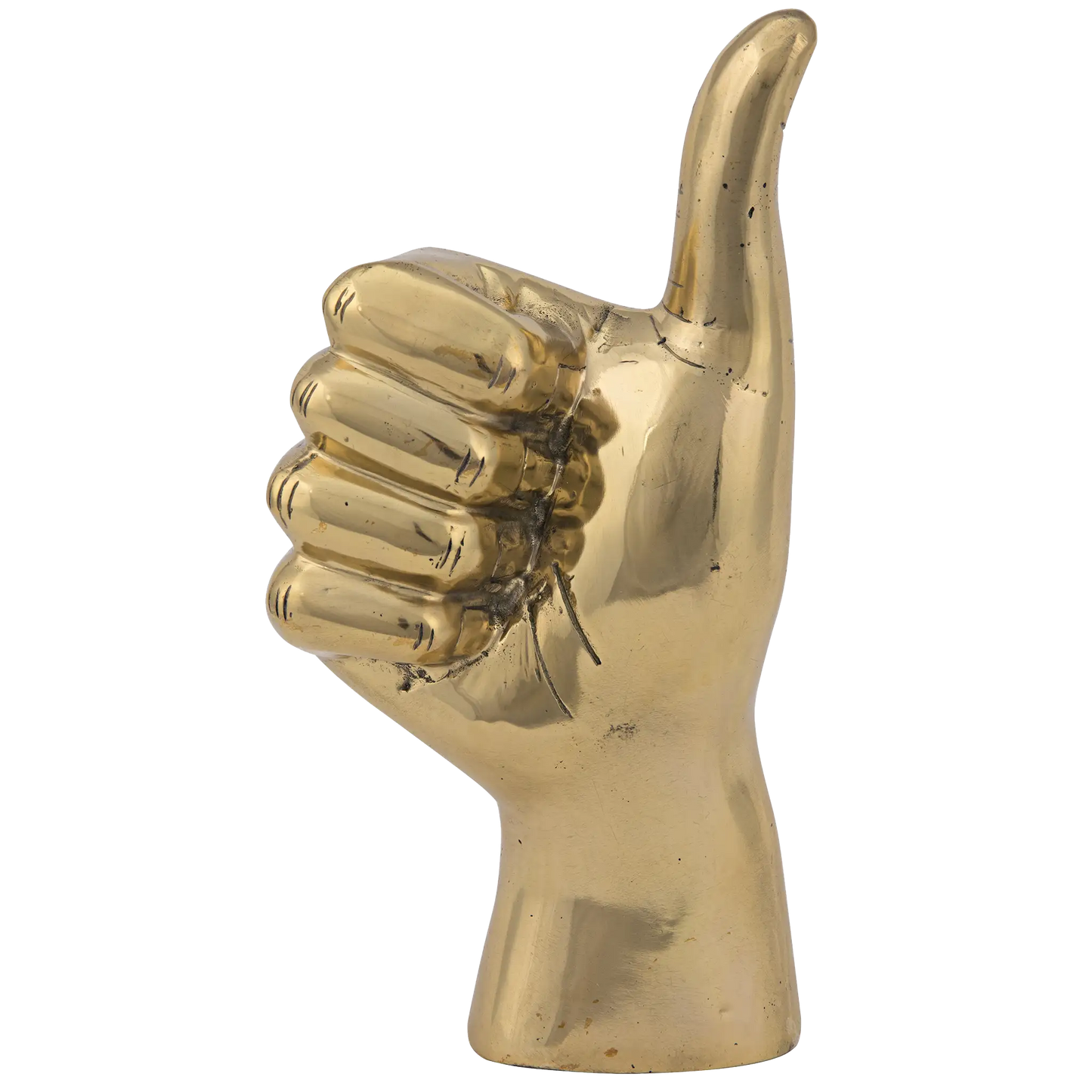 Thumbs up, brass