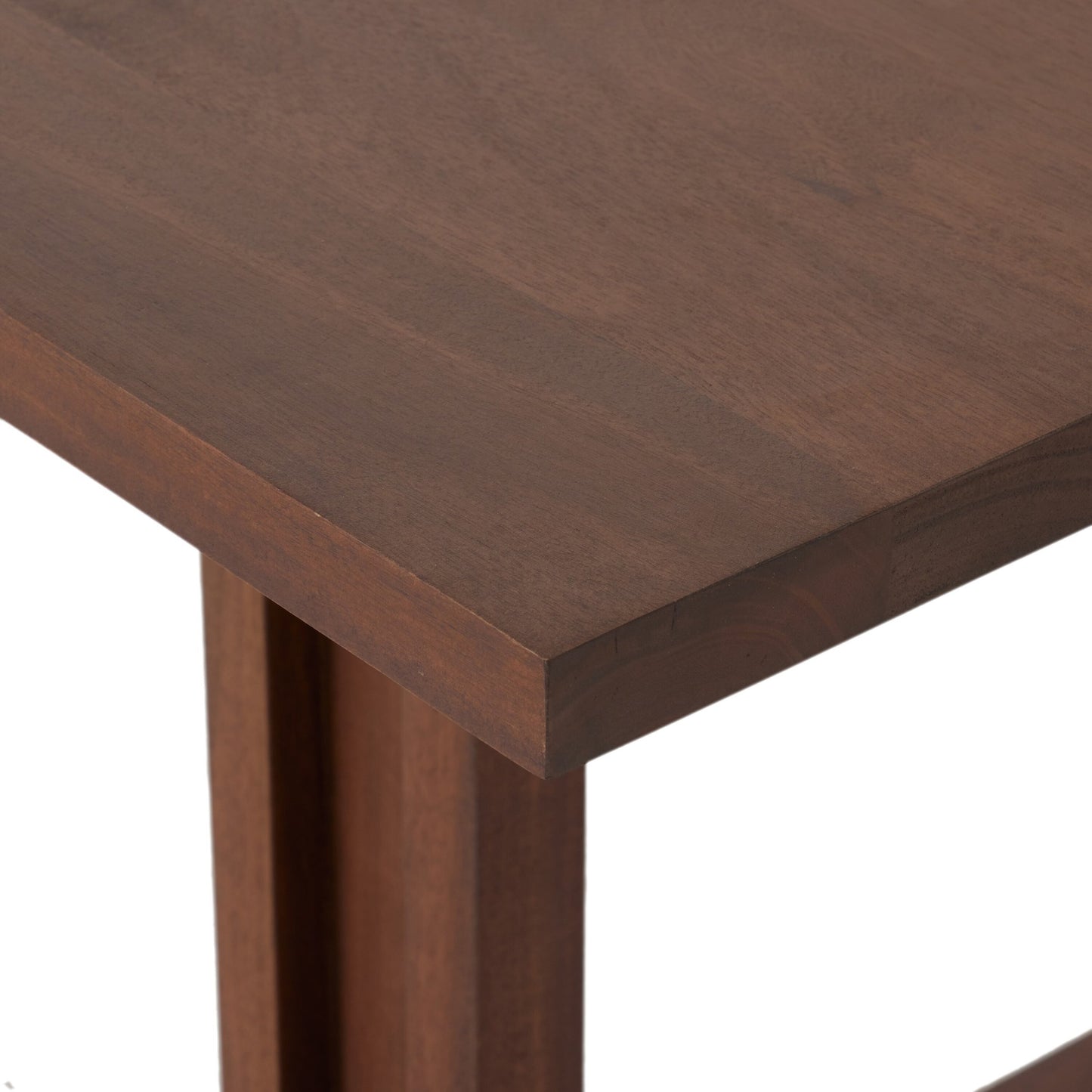 Carmel dining table: brown wash