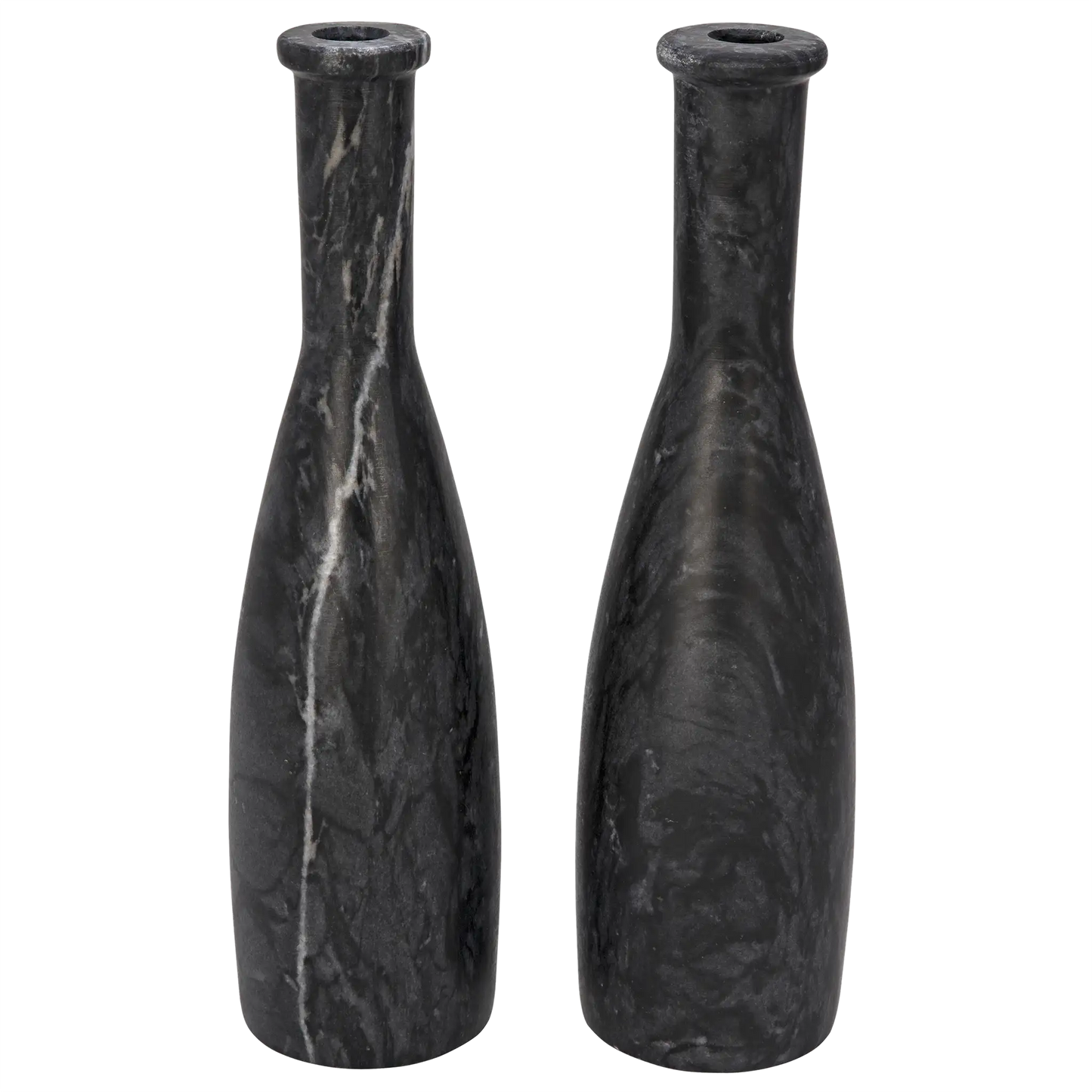 Moris decorative candle holder, set of 2, black