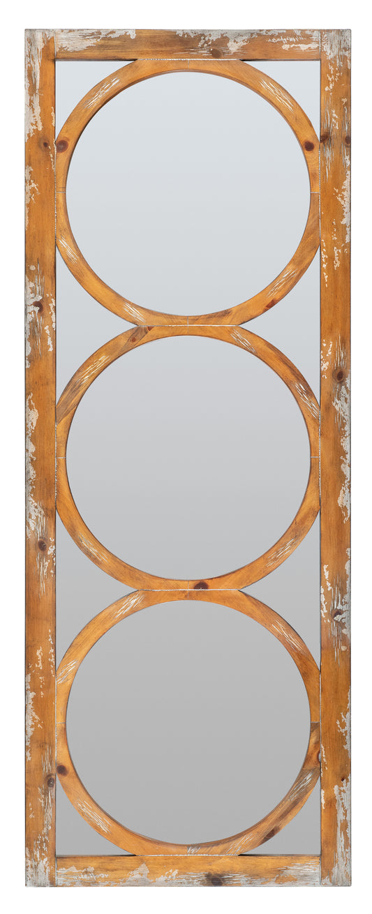 Melange encircle floor mirror