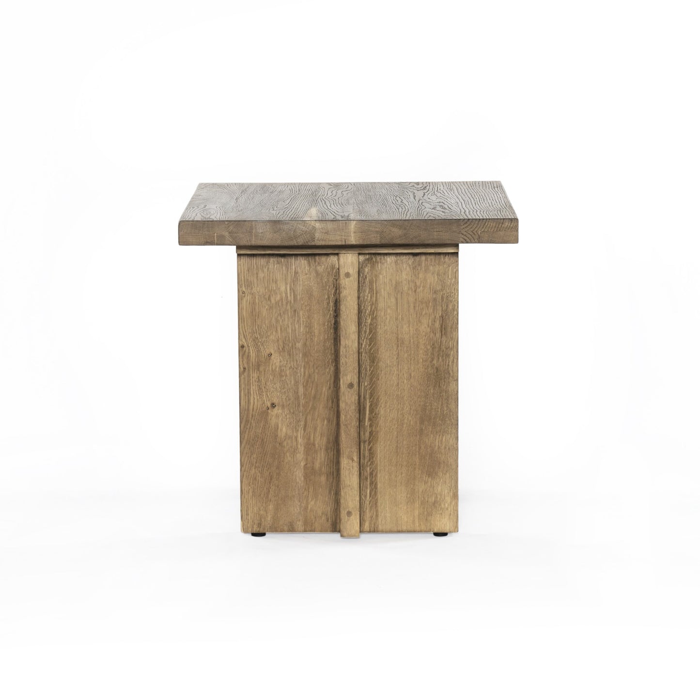 Erie end table - dark smoked oak