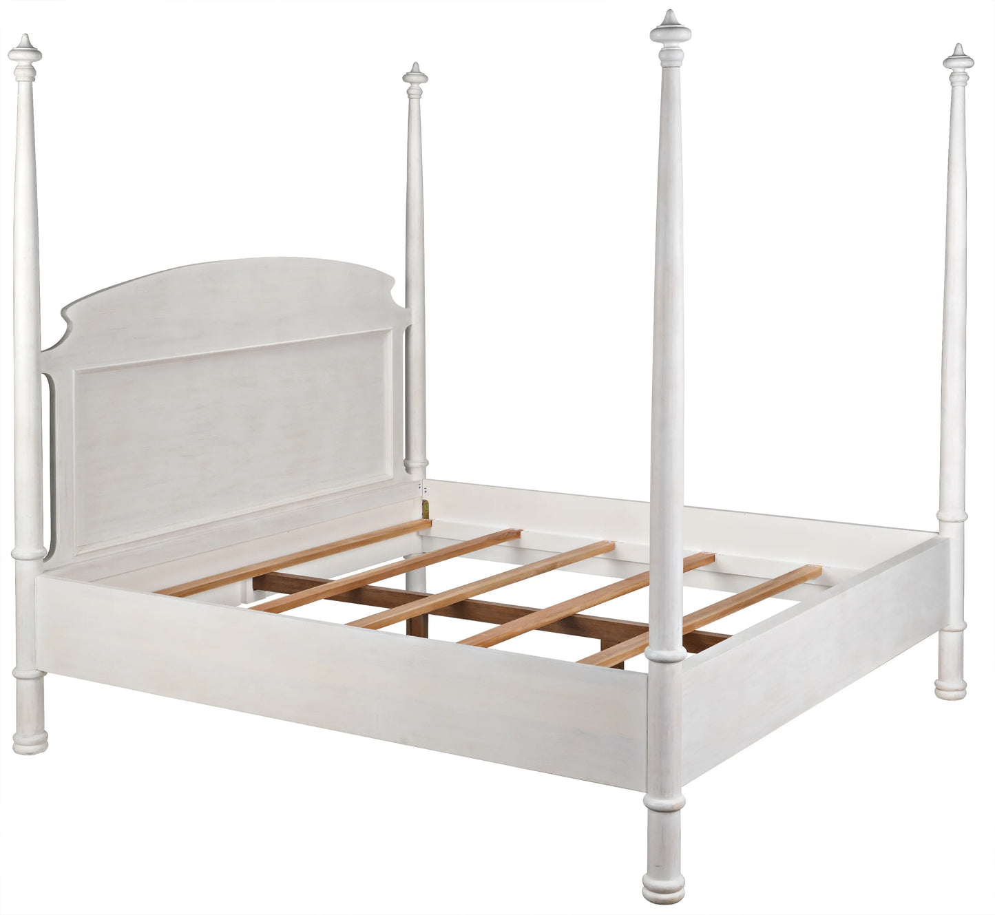 New douglas bed, eastern king, white wash