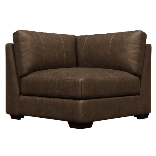 Dawkins leather corner chair