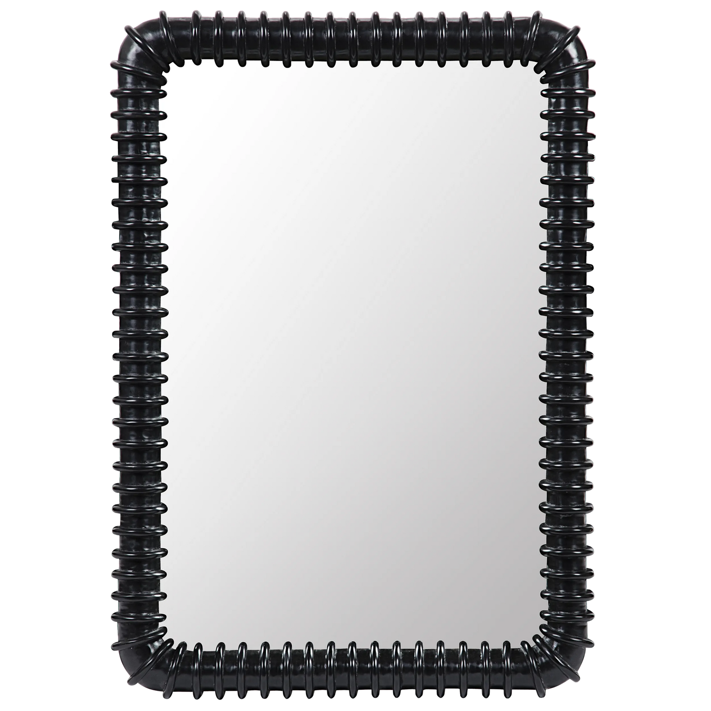 Toshi mirror, hand rubbed black