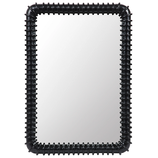 Toshi mirror, hand rubbed black