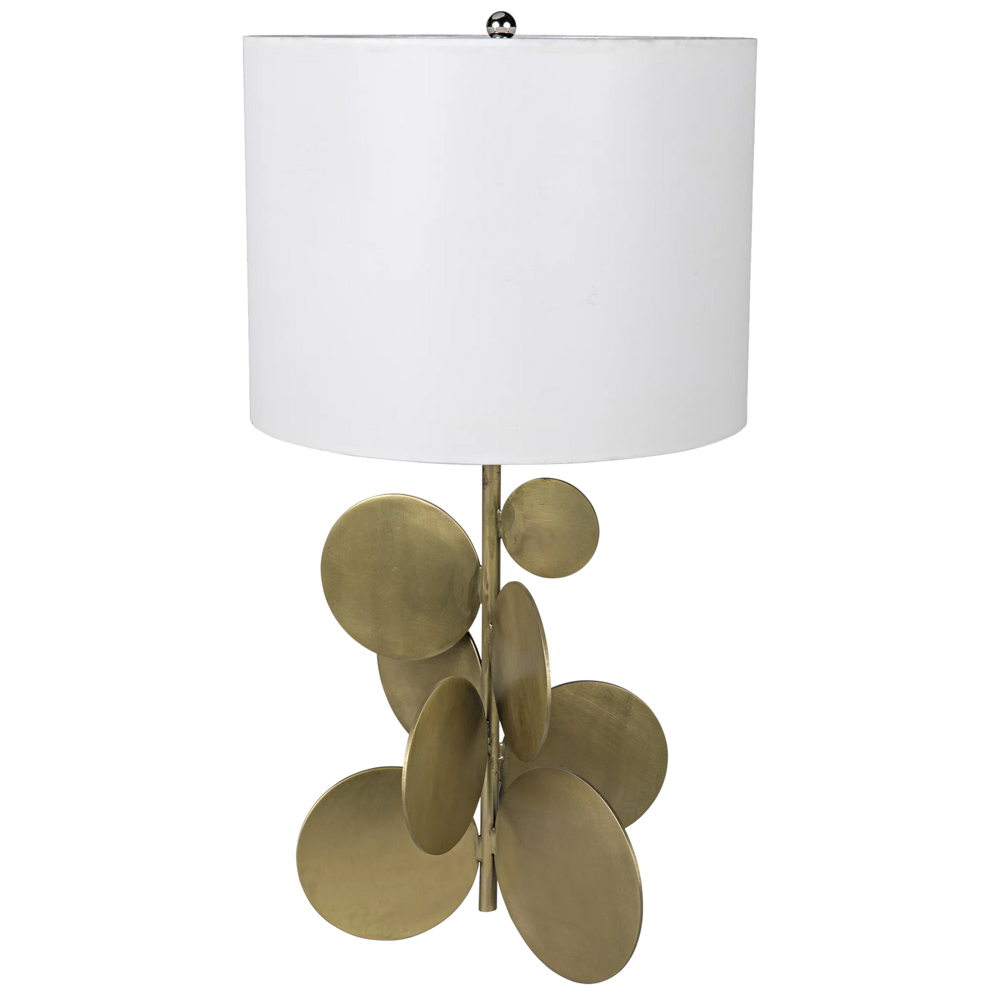 Vadim table lamp with shade, metal with brass finish