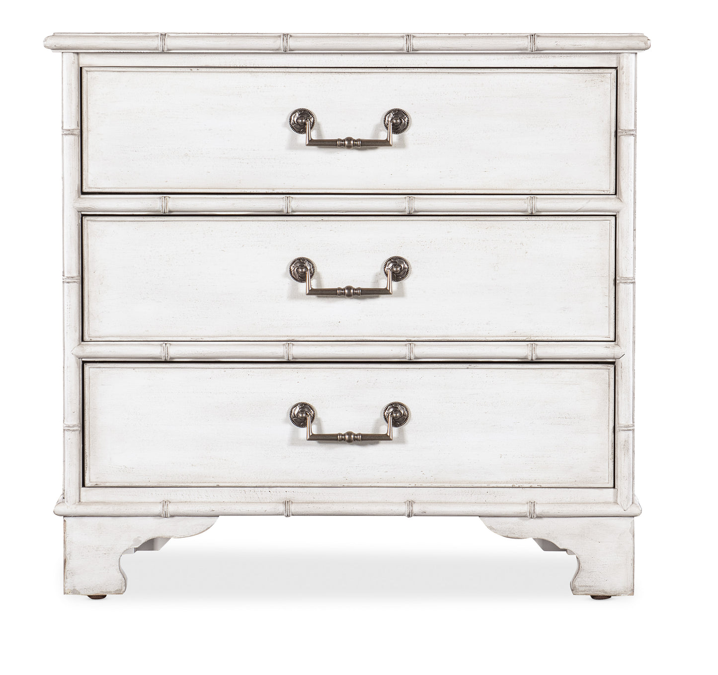 Charleston three-drawer nightstand