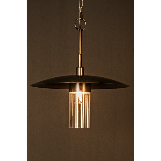 Anton pendant, metal with aged brass finish