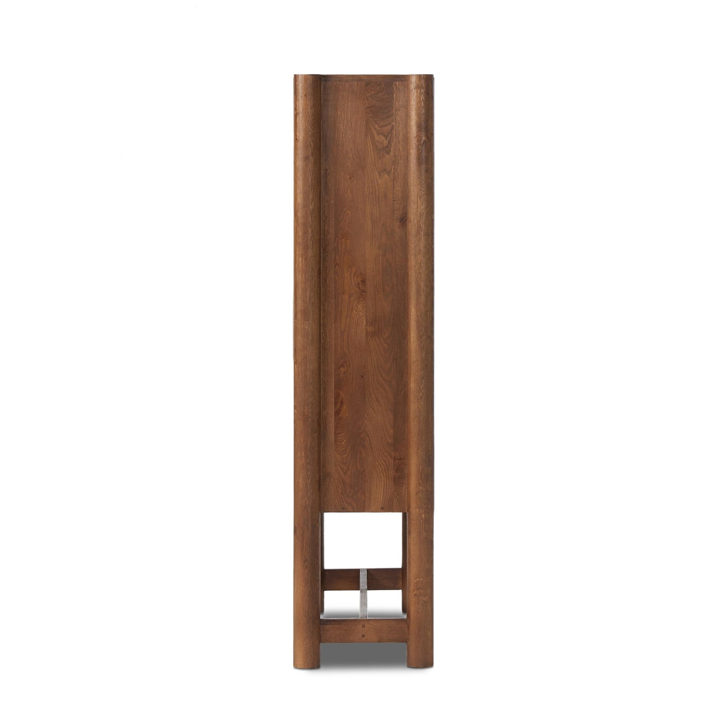 Ezri cabinet: cocoa oak-carved cocoa oak