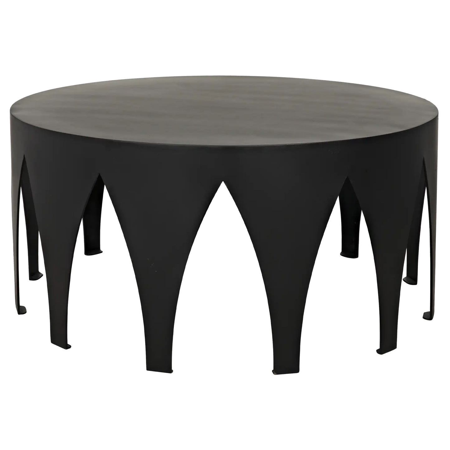 Morocco coffee table, black steel