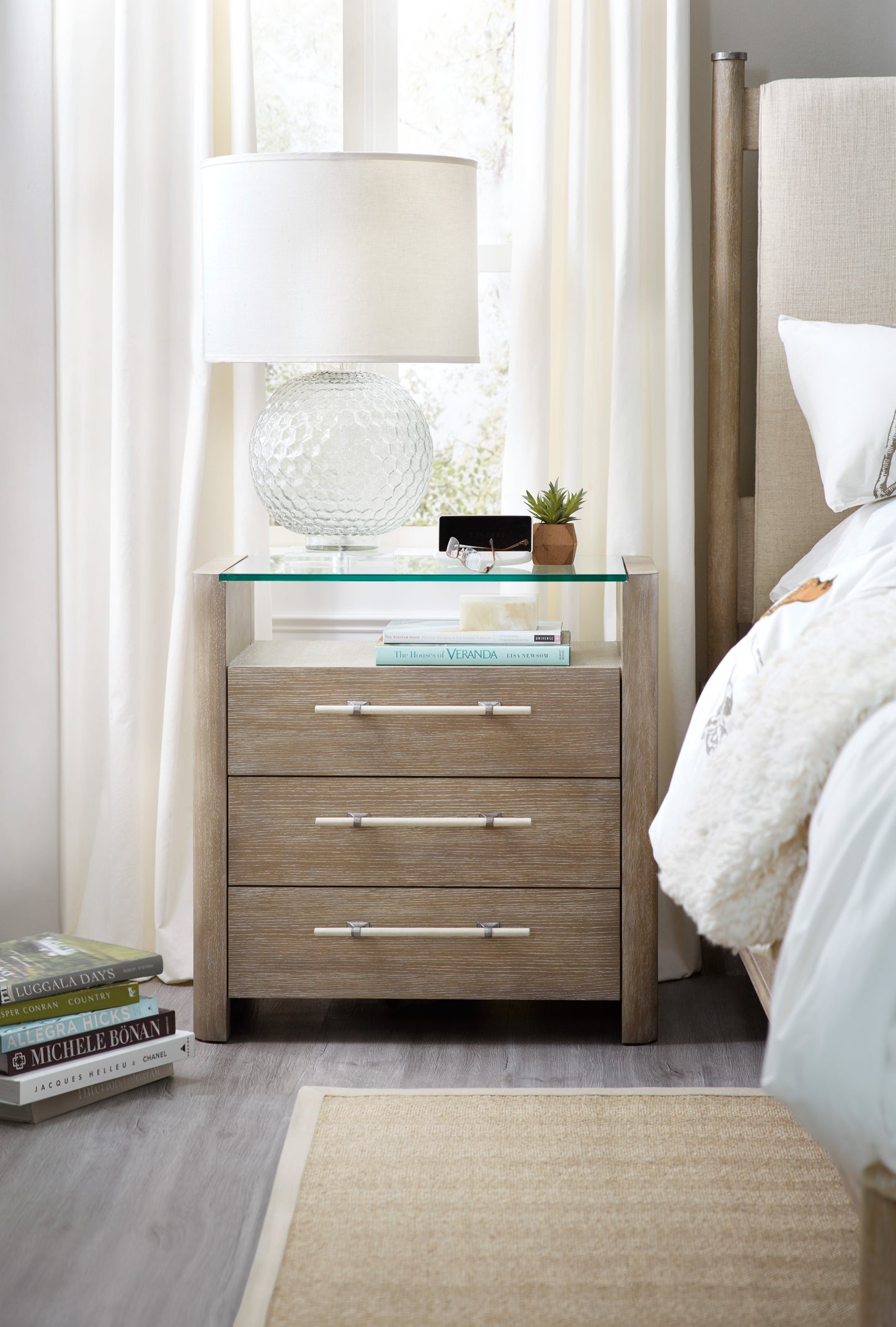 Affinity three-drawer nightstand