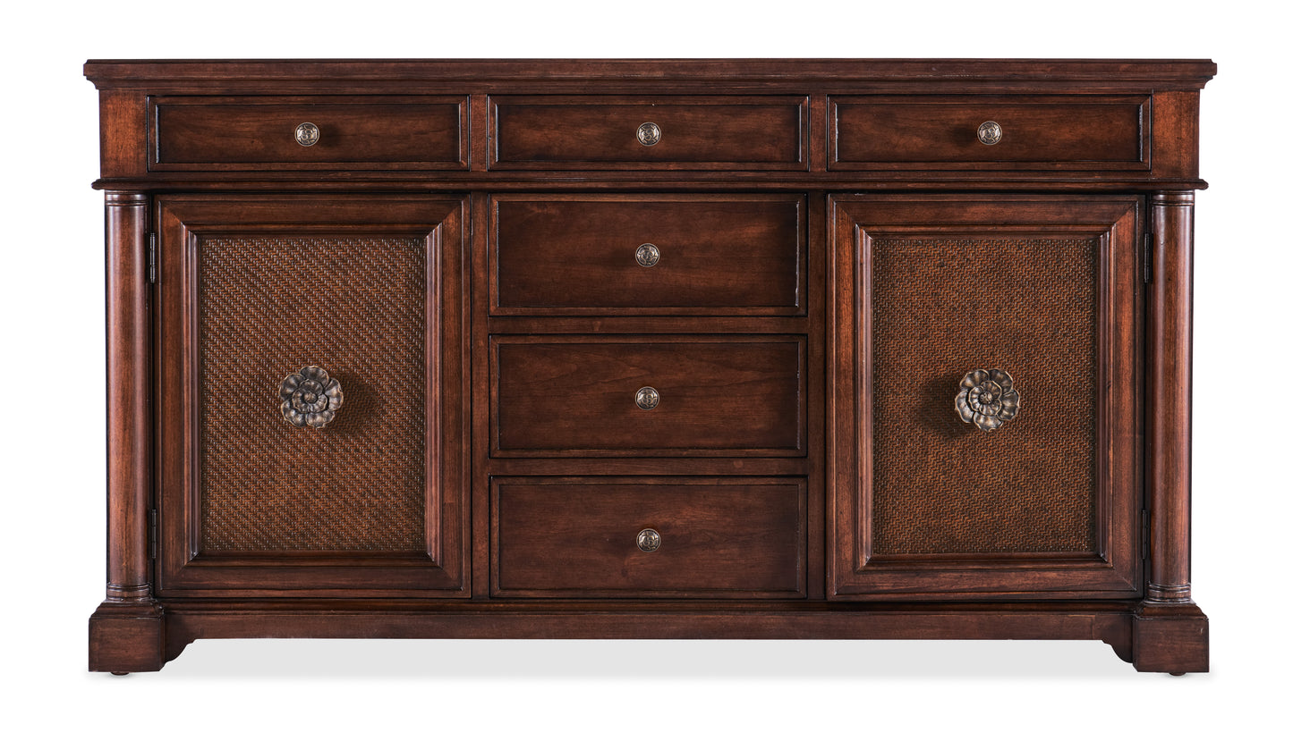 Charleston two door-six drawer buffet