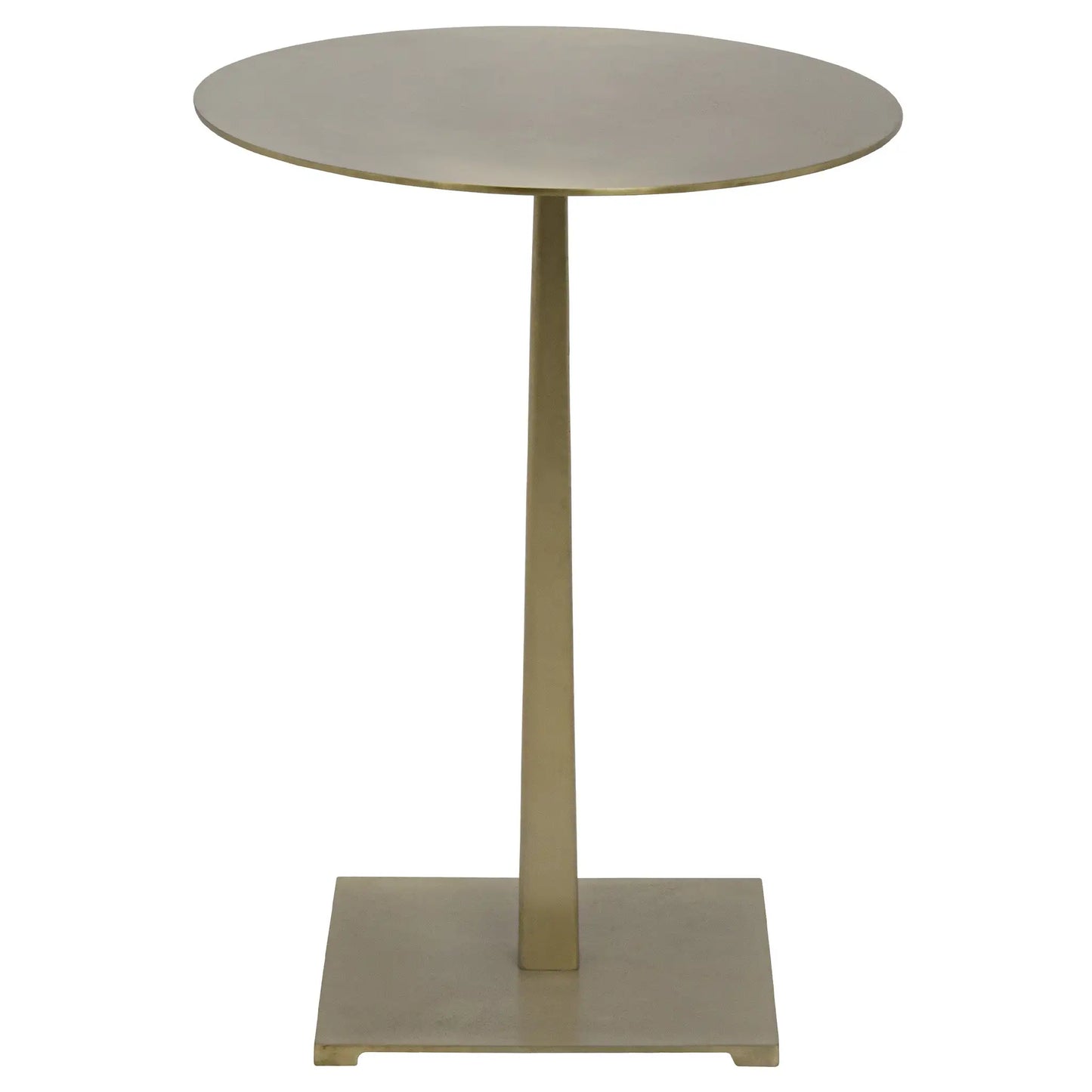 Stiletto side table, metal with brass finish