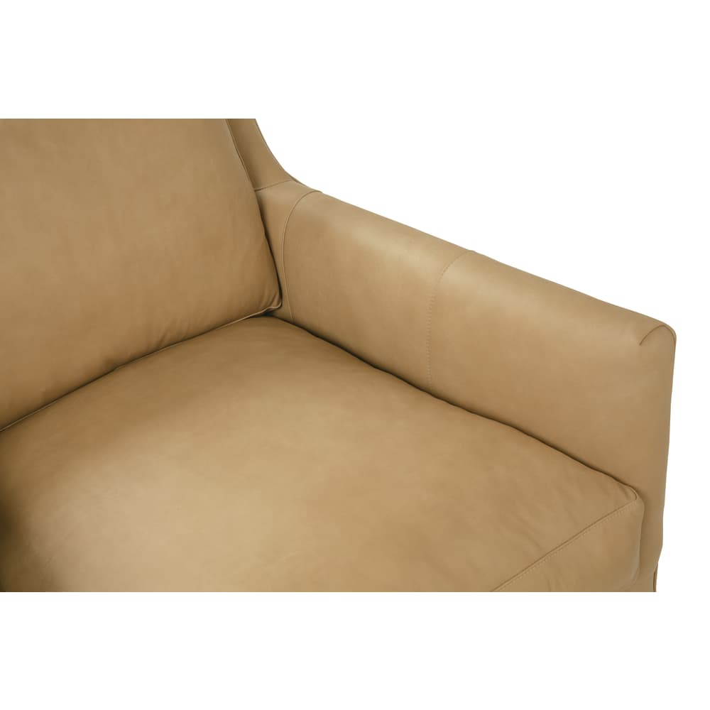 Madeline leather swivel chair