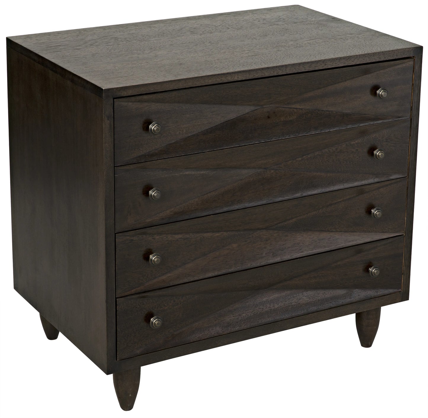 Diamond chest, ebony walnut