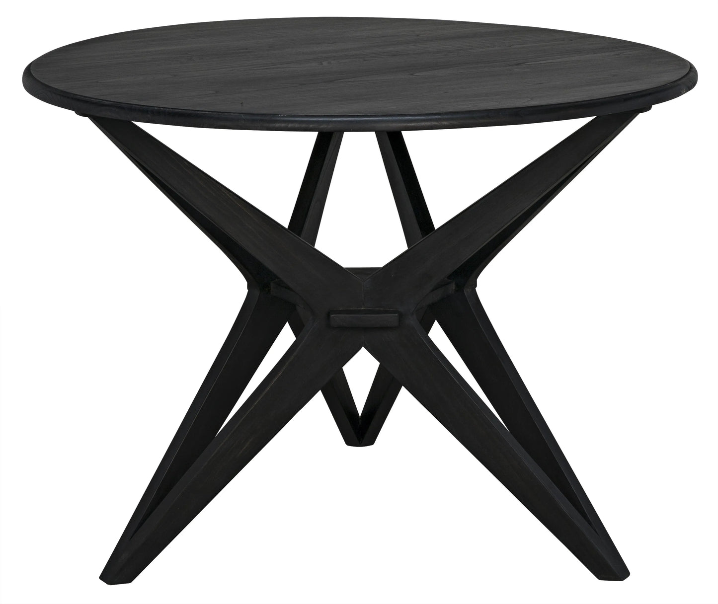 Victor dining table, charcoal black