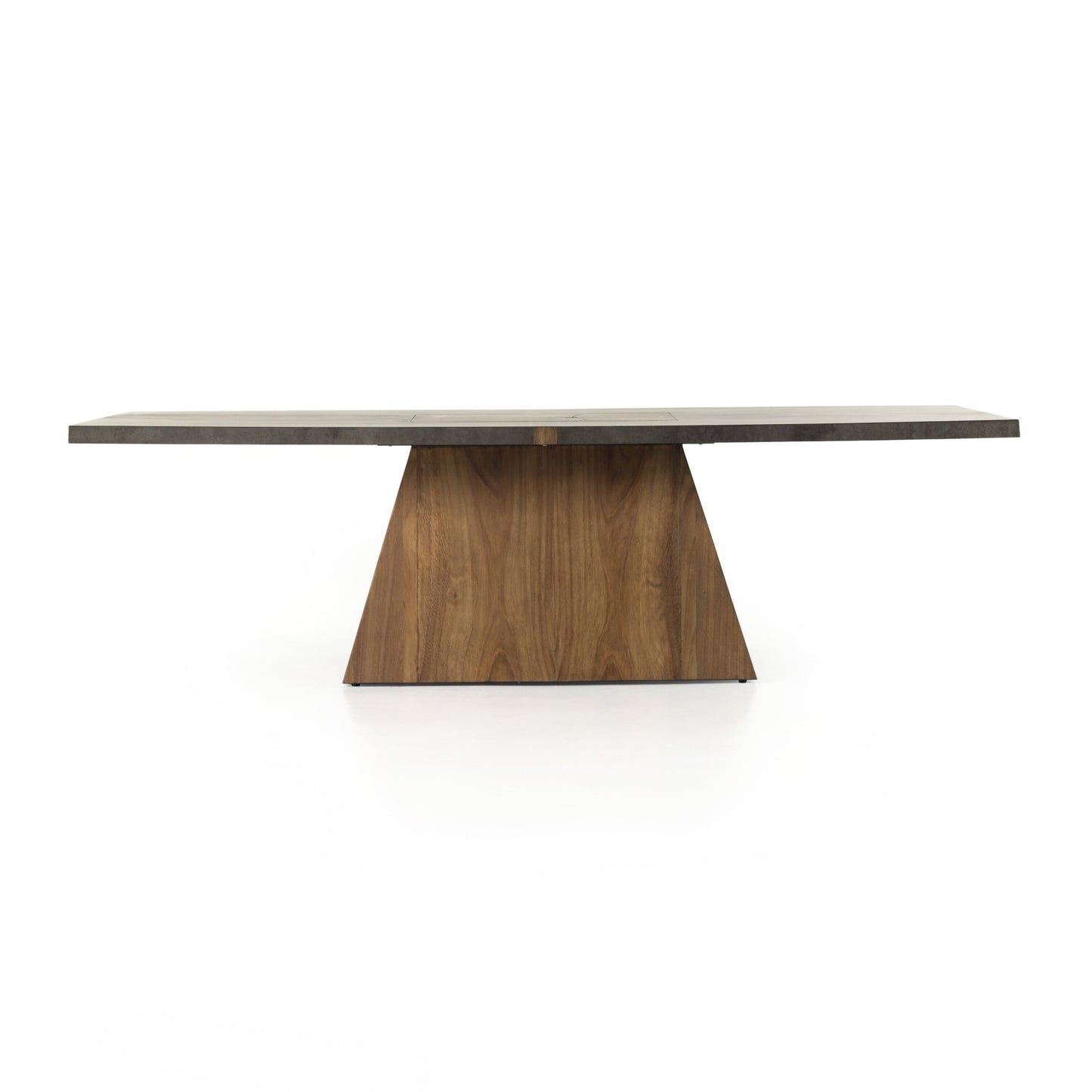 Ping pong table: natural brown guanacaste-aged metal-light natural