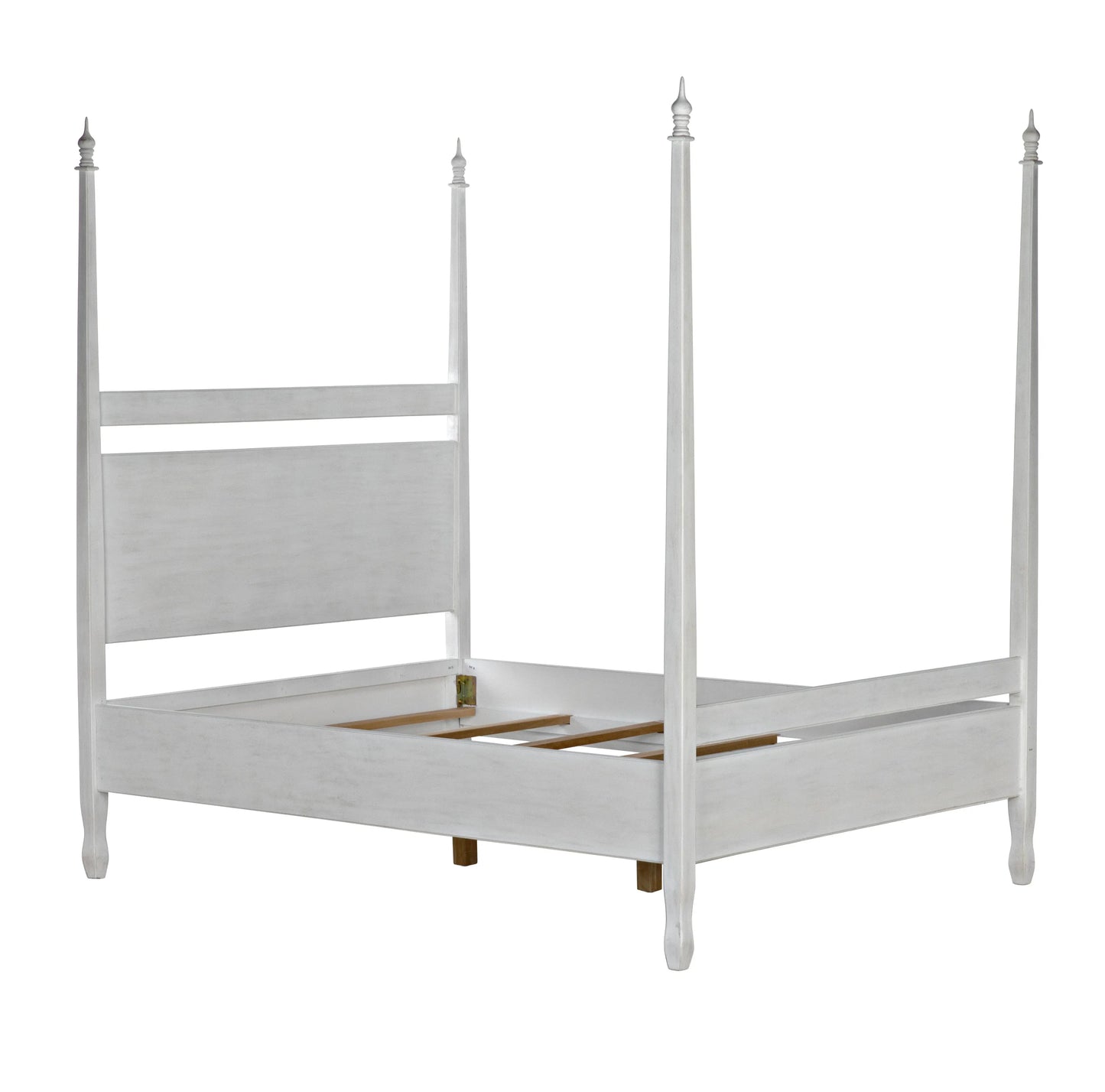 Venice bed, queen, white wash