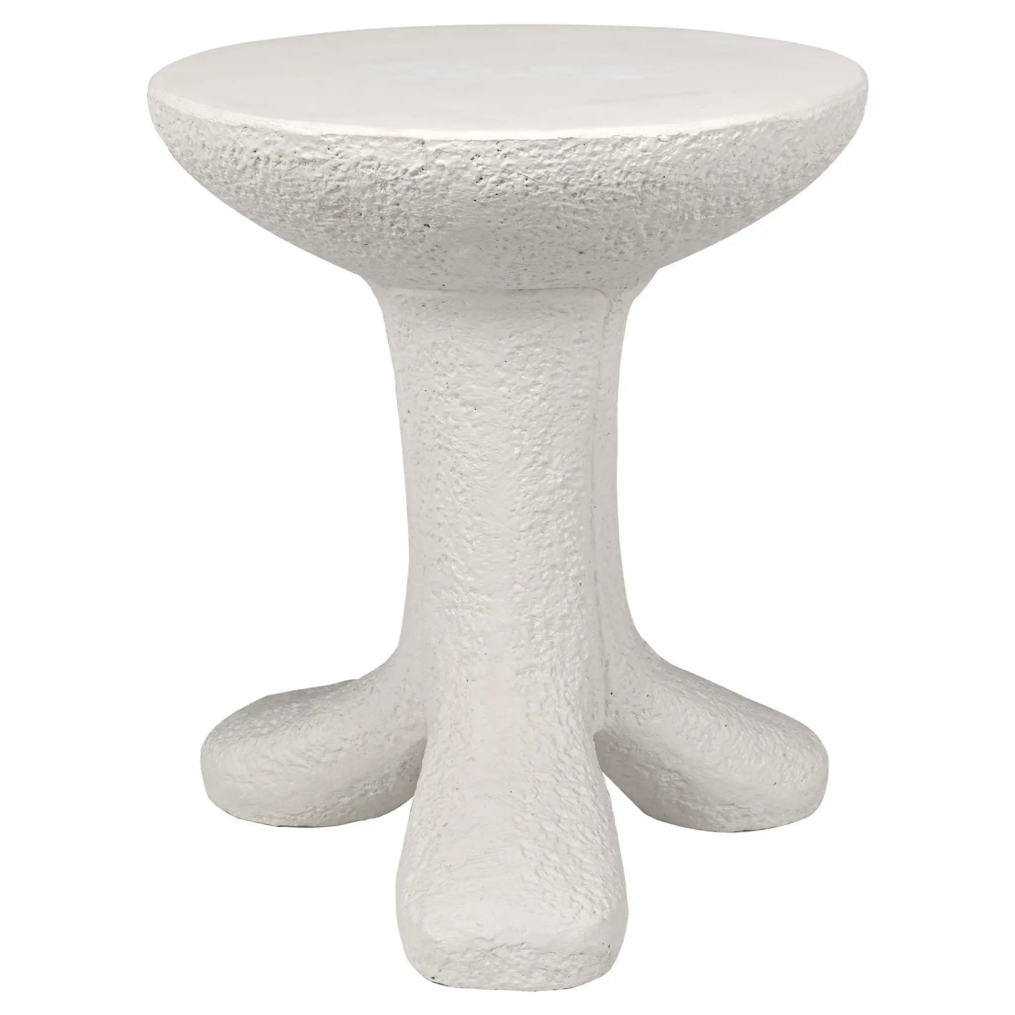 Laramy side table, white fiber cement