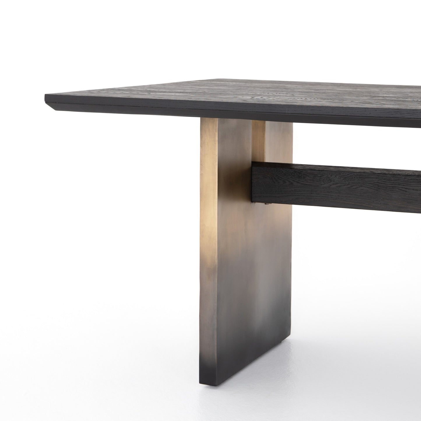 Brennan dining table-worn black