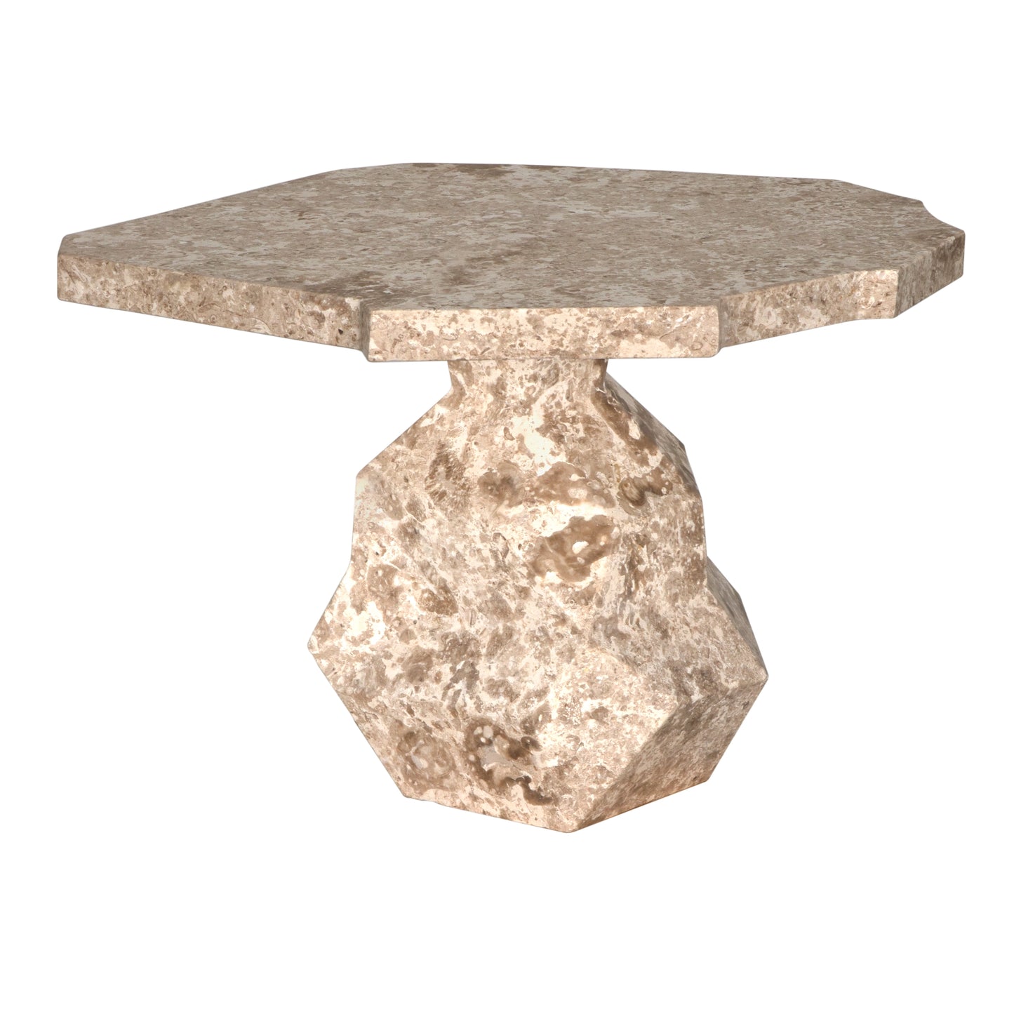 Rind table, white marble