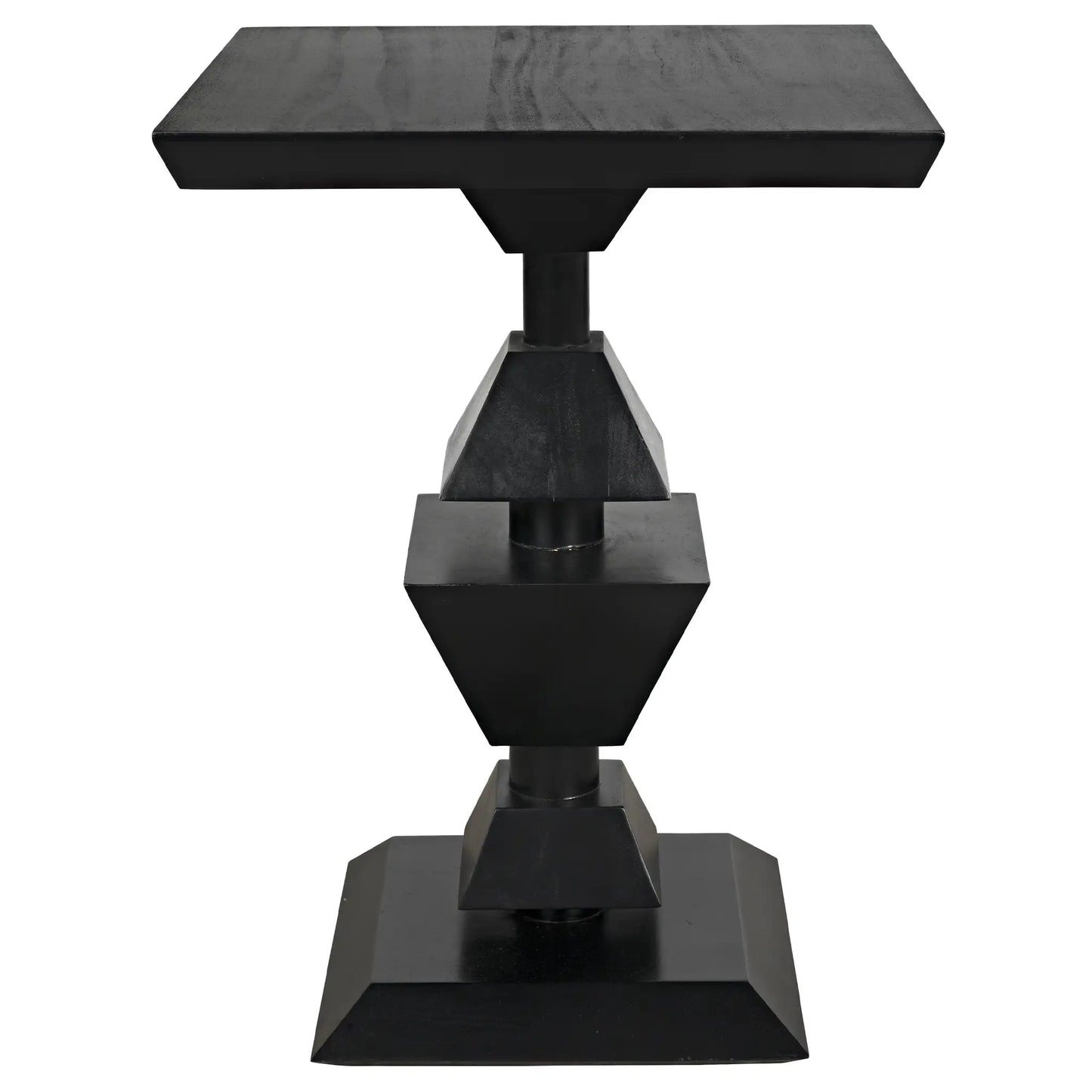 Majesty side table, hand rubbed black