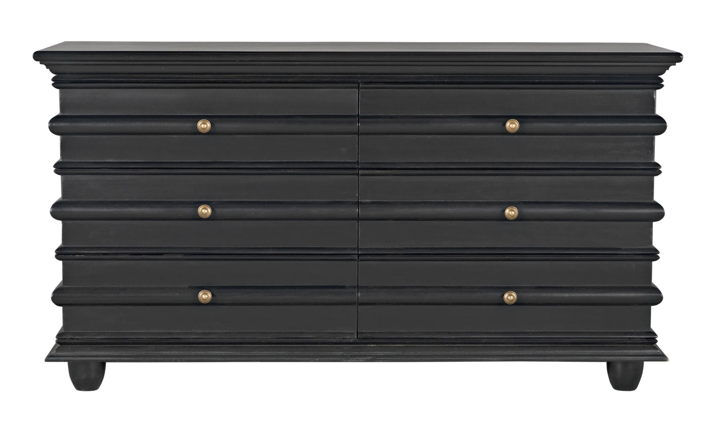 Ascona chest, hand rubbed black