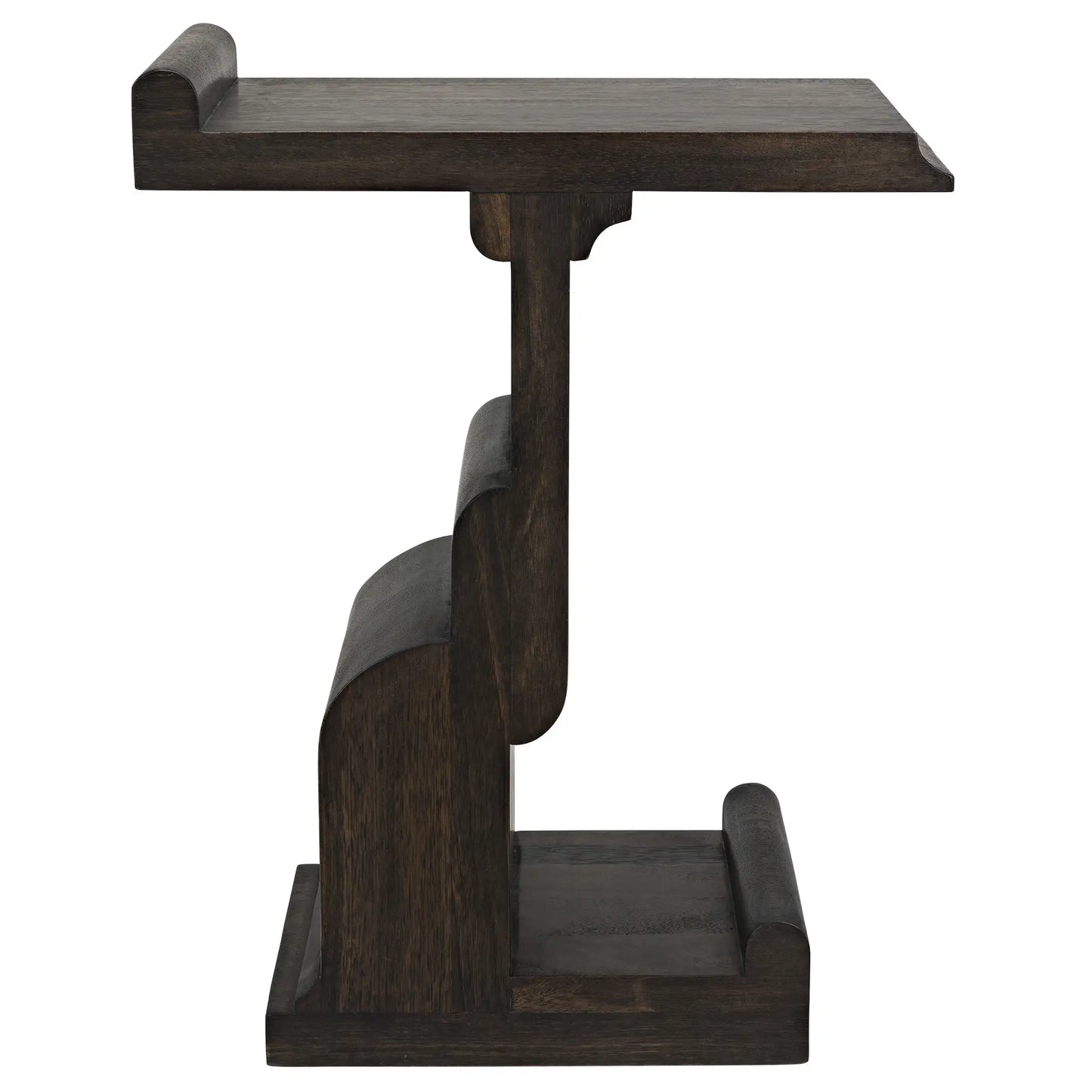 Momo side table, ebony walnut