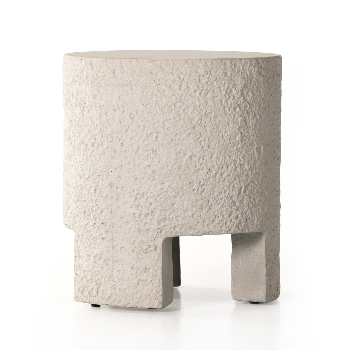 Kember outdoor end table-blanc white