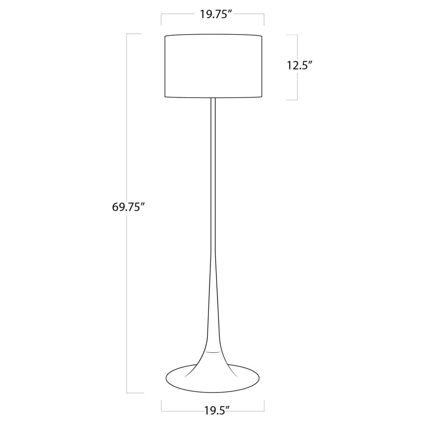 Trilogy floor lamp