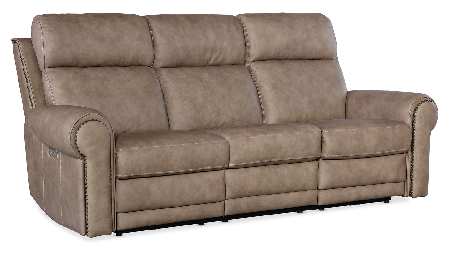 Duncan power sofa w/power headrest & lumbar